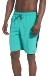 Nike Contend Volley Swim Trunks In Oracle Aqua