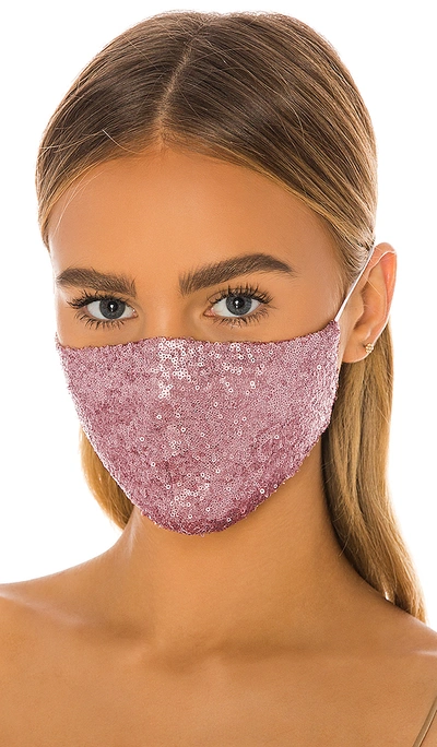 Onzie Disco Ball Face Mask In Sparkling Rose