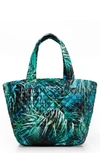 Mz Wallace Medium Metro Quilted Nylon Tote In Paradise