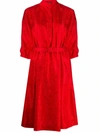 APC A.P.C. WOMEN'S RED SILK DRESS,SEAJJF05505GAA 38