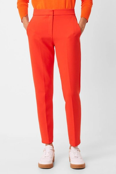 French Connection Adisa Sundae Neon Tailored Trousers In Orange