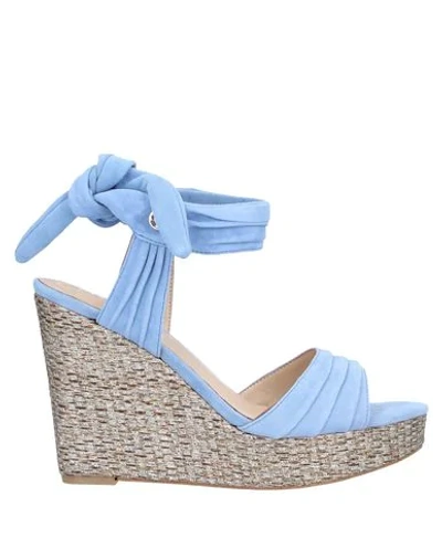Guess Sandals In Pastel Blue