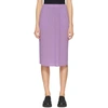 ISSEY MIYAKE ISSEY MIYAKE PURPLE PLEATED SKIRT