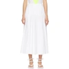 VALENTINO WHITE PLEATED SKIRT