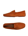 Tod's Loafers In Orange