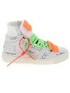 OFF-WHITE OFF-WHITE OFF COURT HIGH TOP SNEAKERS