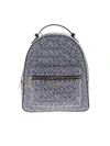 TOMMY HILFIGER MONOGRAM BACKPACK IN BLUE AND WHITE
