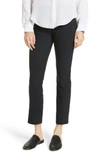 Vince High-waisted Cropped Trousers In Coastal