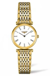 Longines Women's La Grande Classique De  Two Tone Stainless Steel Bracelet Watch L42092117 In Gold/ White/ Gold