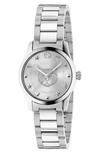 Gucci Women's Swiss G-timeless Stainless Steel Bracelet Watch 27mm In Silver