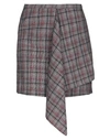Isabel Marant Checked Mini Skirt In Red