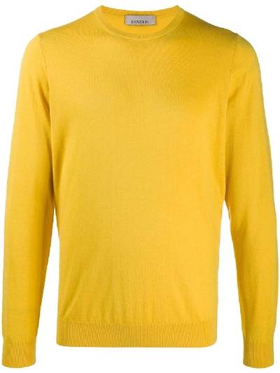 Laneus Relaxed Fit Jumper In Yellow