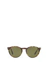 PERSOL PERSOL TORTOISE SHELL ROUND FRAME SUNGLASSES