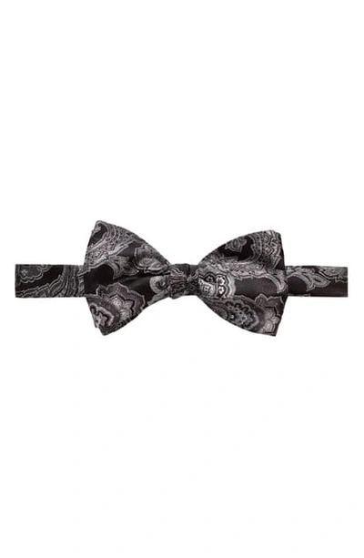Eton Paisley Self-tie Silk Bow Tie In Black