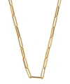 CELINE GOLD PLATED VERMEIL SILVER CHAIN LINK NECKLACE,000624952