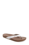 Reef Cushion Court Cloud Womens Faux Leather Slip On Flip-flops