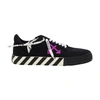 Off-white Vulcanized Low-top Sneakers In Black Purple