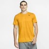Nike Men's Big & Tall Dri-fit Logo Training T-shirt In University Gold,black,black