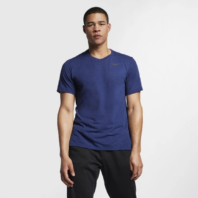 Nike Breathe Men's Short-sleeve Training Top In Blue
