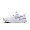 Nike React Miler Women's Road Running Shoes In White,pure Platinum,metallic Silver