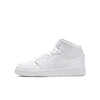 Jordan Air  1 Mid Big Kids' Shoe In White,white,white