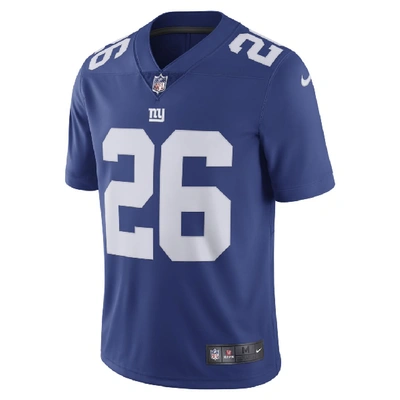Nike Men's Nfl New York Giants Vapor Untouchable (saquon Barkley) Limited Football Jersey In Blue