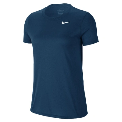 Nike Dri-fit Legend Women's Training T-shirt (valerian Blue) In Valerian Blue,white