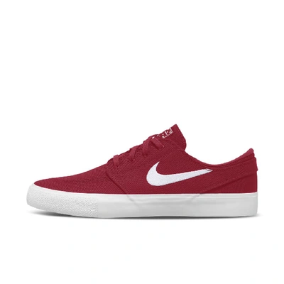 Nike Sb Zoom Stefan Janoski Canvas Rm Skate Shoe (varsity Red) In Varsity Red,varsity Red,gum Light Brown,white