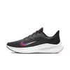 Nike Air Zoom Winflo 7 Women's Running Shoe (wide) (dark Smoke Grey) In Dark Smoke Grey,fire Pink,white,black
