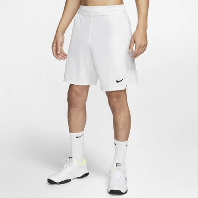 Nike Court Flex Ace Men's 9" Tennis Shorts In White,black