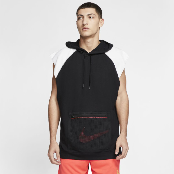 Nike Drifit Men's Sleeveless Fleece Training Hoodie In Black ModeSens