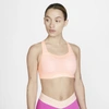 Nike Alpha Women's High-support Striped Sports Bra In Pink