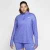 Nike Element Women's Running Top (plus) In Light Thistle/persian Violet/heather
