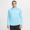 Nike Dri-fit Vapor Menâs 1/2-zip Golf Top (blue Fury) - Clearance Sale In Blue Fury,white,blue Fury