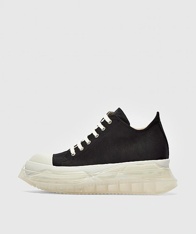 Rick Owens Abstract Clear Sole Sneaker In Black/white | ModeSens