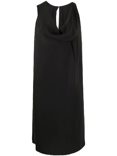 Pre-owned A.n.g.e.l.o. Vintage Cult 1990s Silk Dress In Black
