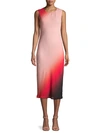 DONNA KARAN OMBR&EACUTE; MIDI DRESS,0400012704385