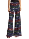 ALICE AND OLIVIA ATHENA PRINTED WIDE-LEG PANTS,0400012570332