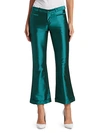EACH X OTHER IRIDESCENT KICK-FLARE TROUSERS,0400012488133