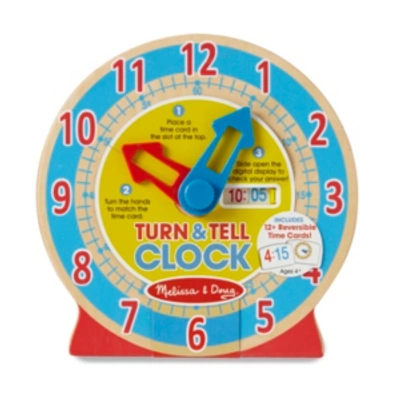 Melissa & Doug Kids' Turn & Tell Clock