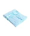 3stories Cable Knit Baby Blanket In Blue