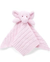 3stories Knit Elephant Security Blanket In Pink