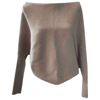 Pre-owned Reiss Beige Viscose Top