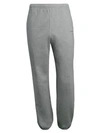 Balenciaga Men's Cotton Jogger Pants In Heather Grey