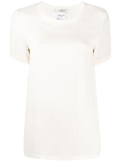 Max Mara Short-sleeve T-shirt In Neutrals