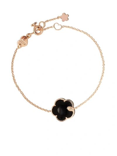 Pasquale Bruni 18kt Rose Gold Petit Joli Onyx And Diamond Necklace