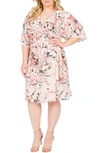 STANDARDS & PRACTICES CANDICE GEORGETTE WRAP DRESS,SP16039WVP