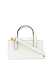 Marge Sherwood Lizard-effect Mini Tote Bag In White