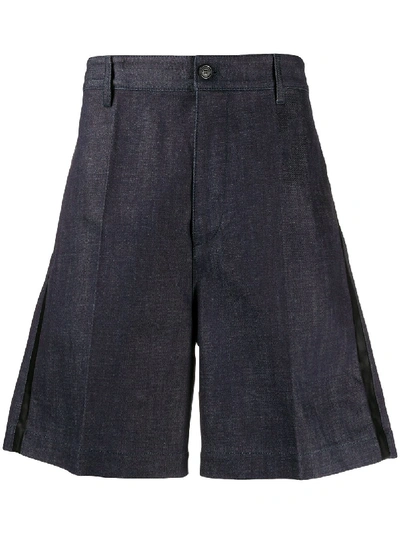 Dsquared2 High-waist Bermuda Shorts In Blue
