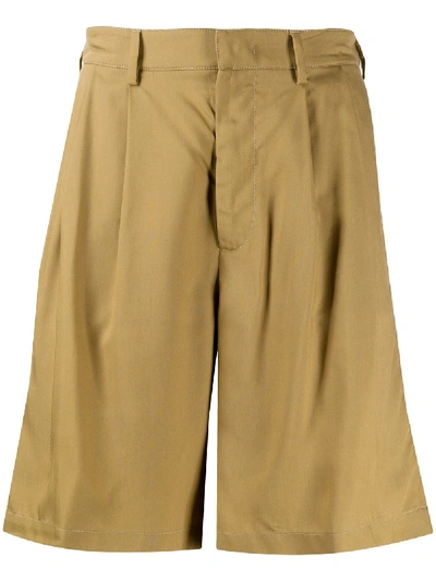 Buscemi Knee-length Chino Shorts In Brown